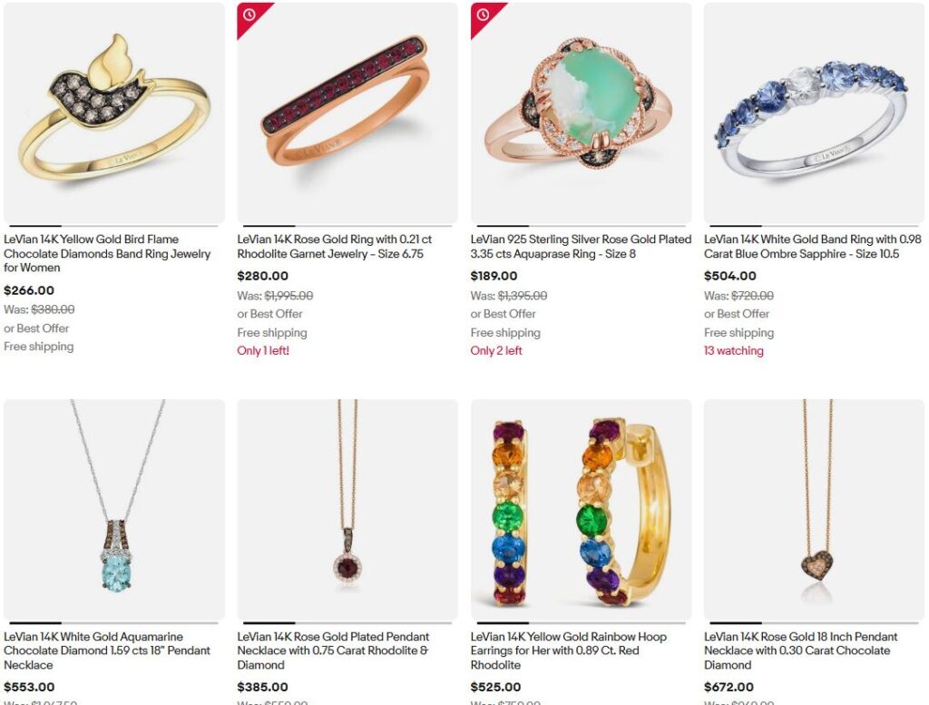 Black Friday Le Vian jewelry Deals up to 70% off