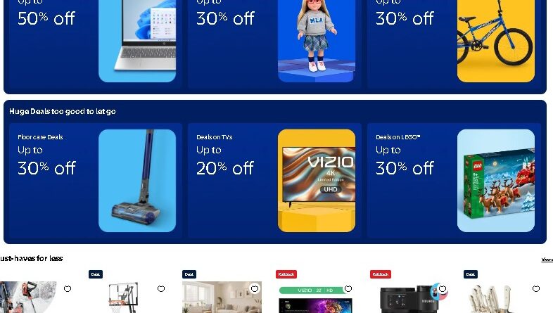 Walmart black Friday deals 2025 ads sales