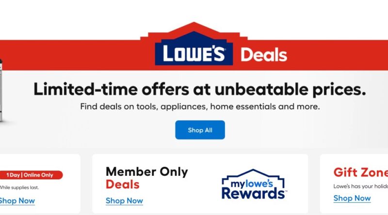 Lowe's Black Friday Deals & Sale